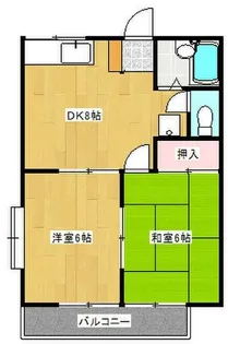イーストヒルズ【2階】の間取り