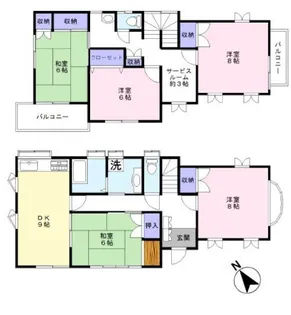 千葉県松戸市大橋【一戸建】の間取り