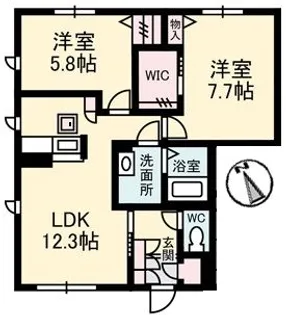 ラ・フォレスタ国分寺【1階】の間取り