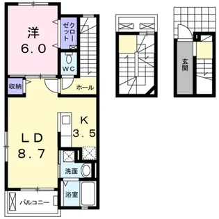 フェリチェート【3階】の間取り