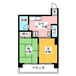 サステナブル庄内通【1階】の間取り