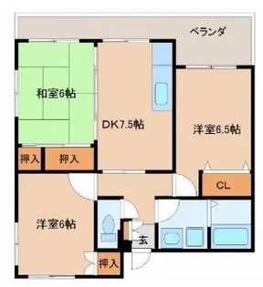 フォンティーヌII【2階】の間取り