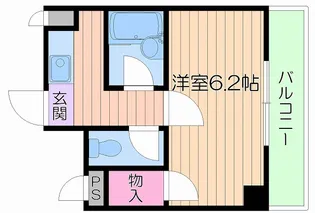 ドエル南森町【7階】の間取り