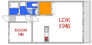 バリュービル観音【9階】の間取り