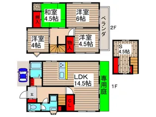 千葉県船橋市新高根2【一戸建】の間取り