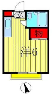 グリーンエイジ秋元【1階】の間取り