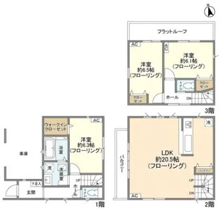 東京都大田区西六郷1【一戸建】の間取り