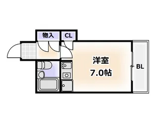 1Kの間取り画像