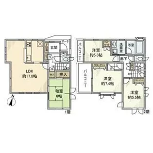 東京都世田谷区北烏山1【一戸建】の間取り