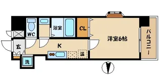 1Kの間取り画像