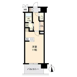 宮城県仙台市宮城野区二十人町【マンション】の間取り
