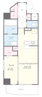 大阪府大阪市北区中津1【マンション】の間取り