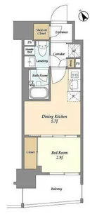 神奈川県横浜市鶴見区鶴見中央4【マンション】の間取り