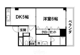 ランブラス二条御幸町【5階】の間取り