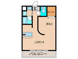 ガ-デンコ-トHISOKO【2階】の間取り