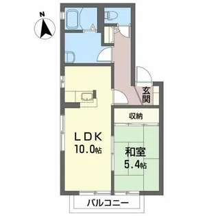 グルックヴォーンC【1階】の間取り