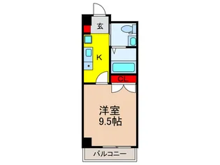 ライジングハイ千里山 山脇マンション【2階】の間取り