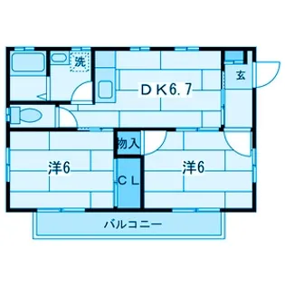 神奈川県横浜市鶴見区寺谷2【アパート】の間取り