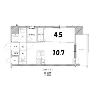 エンバシープレイス【7階】の間取り