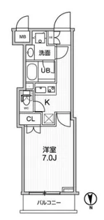 グランド神楽坂【5階】の間取り