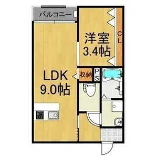 LECOCON蟹江II【1階】の間取り