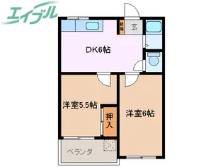 サンリッチ生桑【1階】の間取り