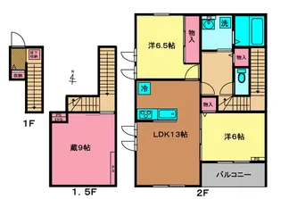 プレドゥパルク【2階】の間取り