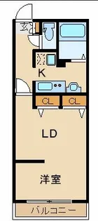 ZESTY医大前【4階】の間取り