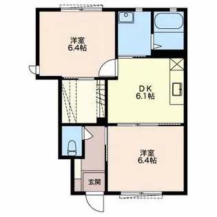 コンフォート吉新 A【1階】の間取り