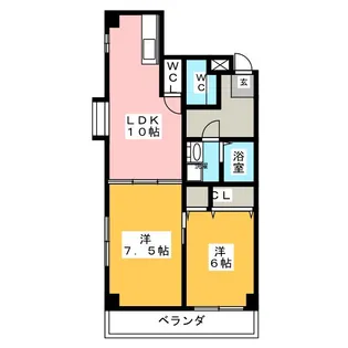 上前津レクティ【3階】の間取り