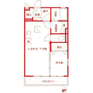山手ヒルズ 壱番館【1階】の間取り