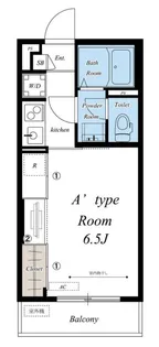 リブリ・エクセル長洲【1階】の間取り