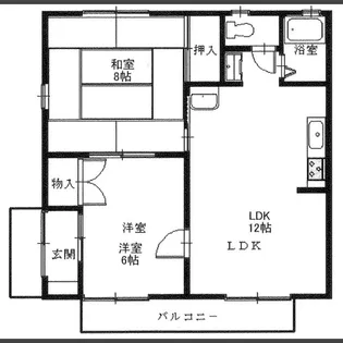 スカイバード【1階】の間取り