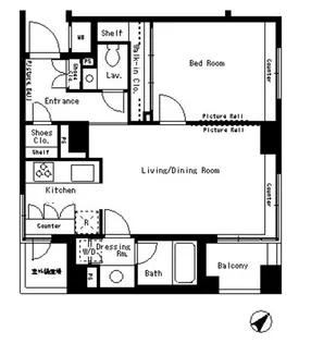 パークアクシス溜池山王【3階】の間取り