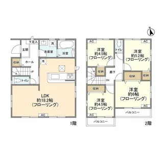 千葉県松戸市幸田2【一戸建】の間取り