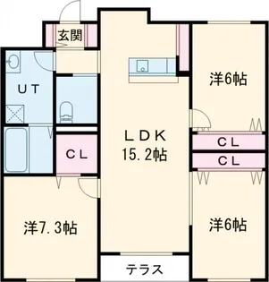 クレールマンション杉並【2階】の間取り
