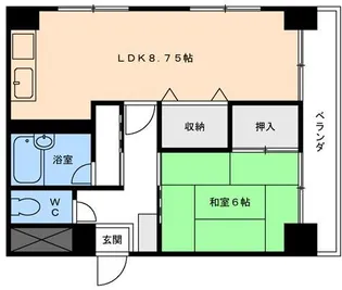 福岡ビル【3階】の間取り