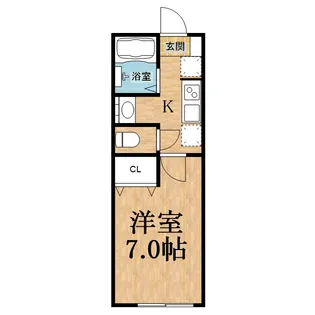 千葉県千葉市中央区村田町【アパート】の間取り