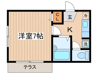 エ-デルワイス【1階】の間取り