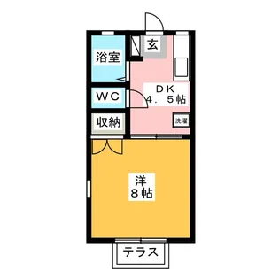 ユーハイツ【1階】の間取り