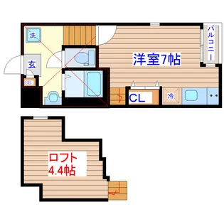 RIZEST HALE太子堂【1階】の間取り