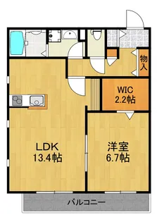 ヒルズ横浜【2階】の間取り