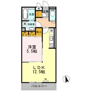 AvancerAkane【1階】の間取り