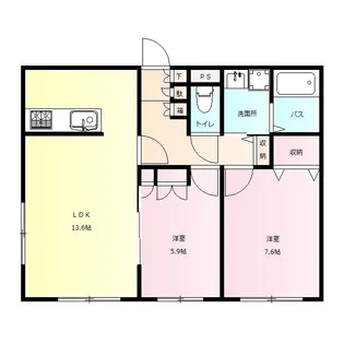 ウエスト・ヴィレッジ【3階】の間取り