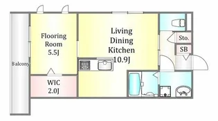クロスロード学芸大学【2階】の間取り