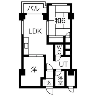 ドミ円山【4階】の間取り