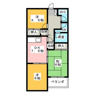 アゼリアコート【1階】の間取り