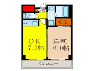 第6浦濱ヴィレッジ【4階】の間取り
