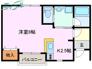 カーサオオイデ【1階】の間取り