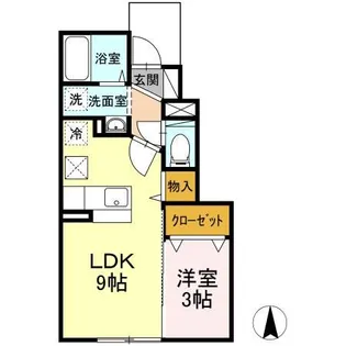 エントピア B【1階】の間取り